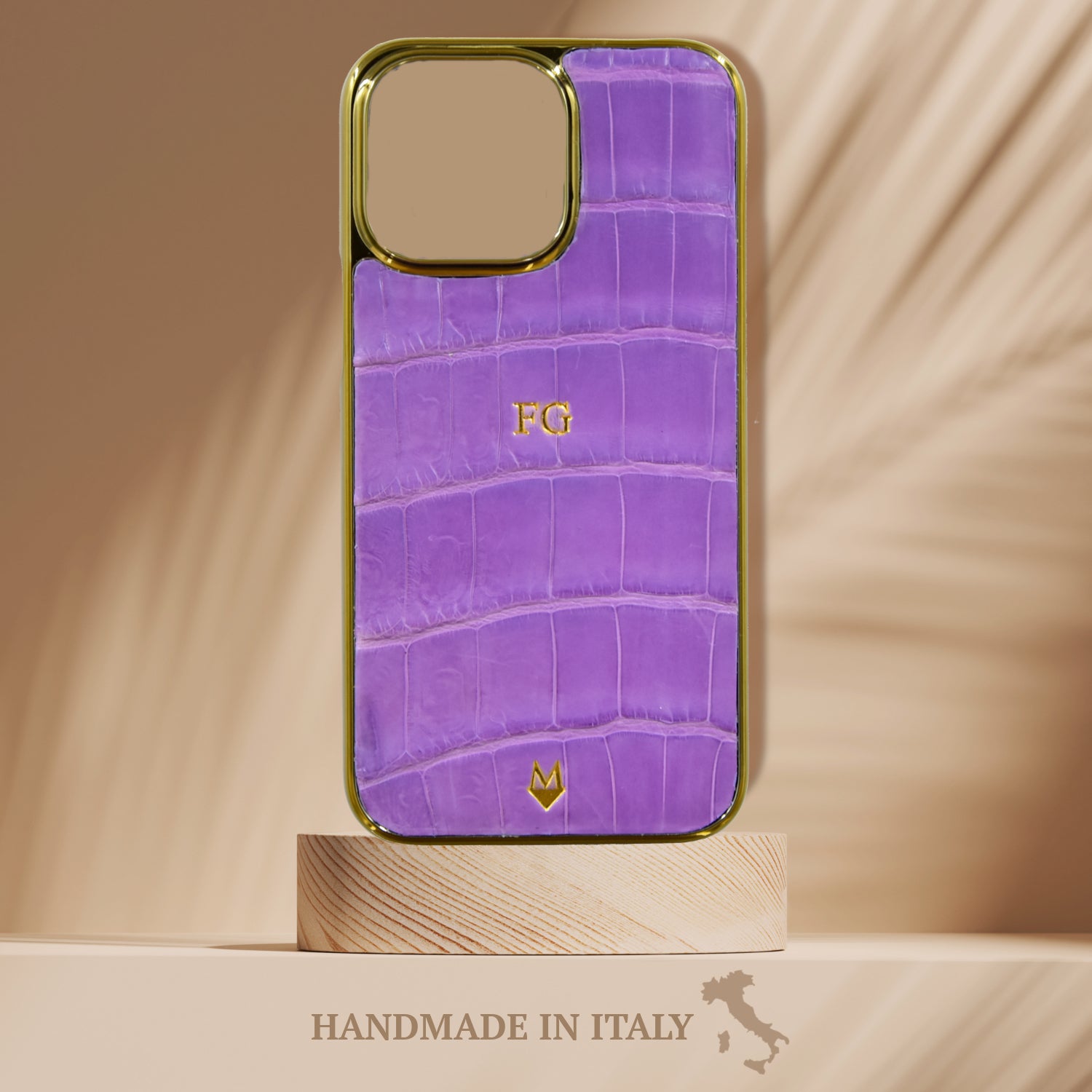 Cover personalizzabile - vera pelle di Coccodrillo iPhone 15 14 13
