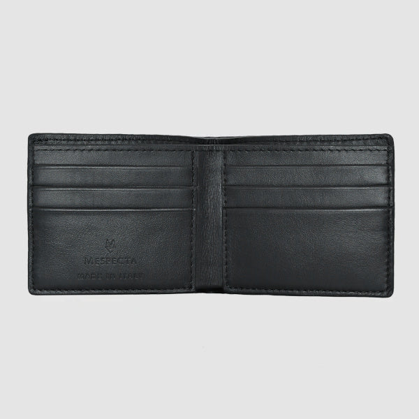 Wallet for Man in Black Python skin 